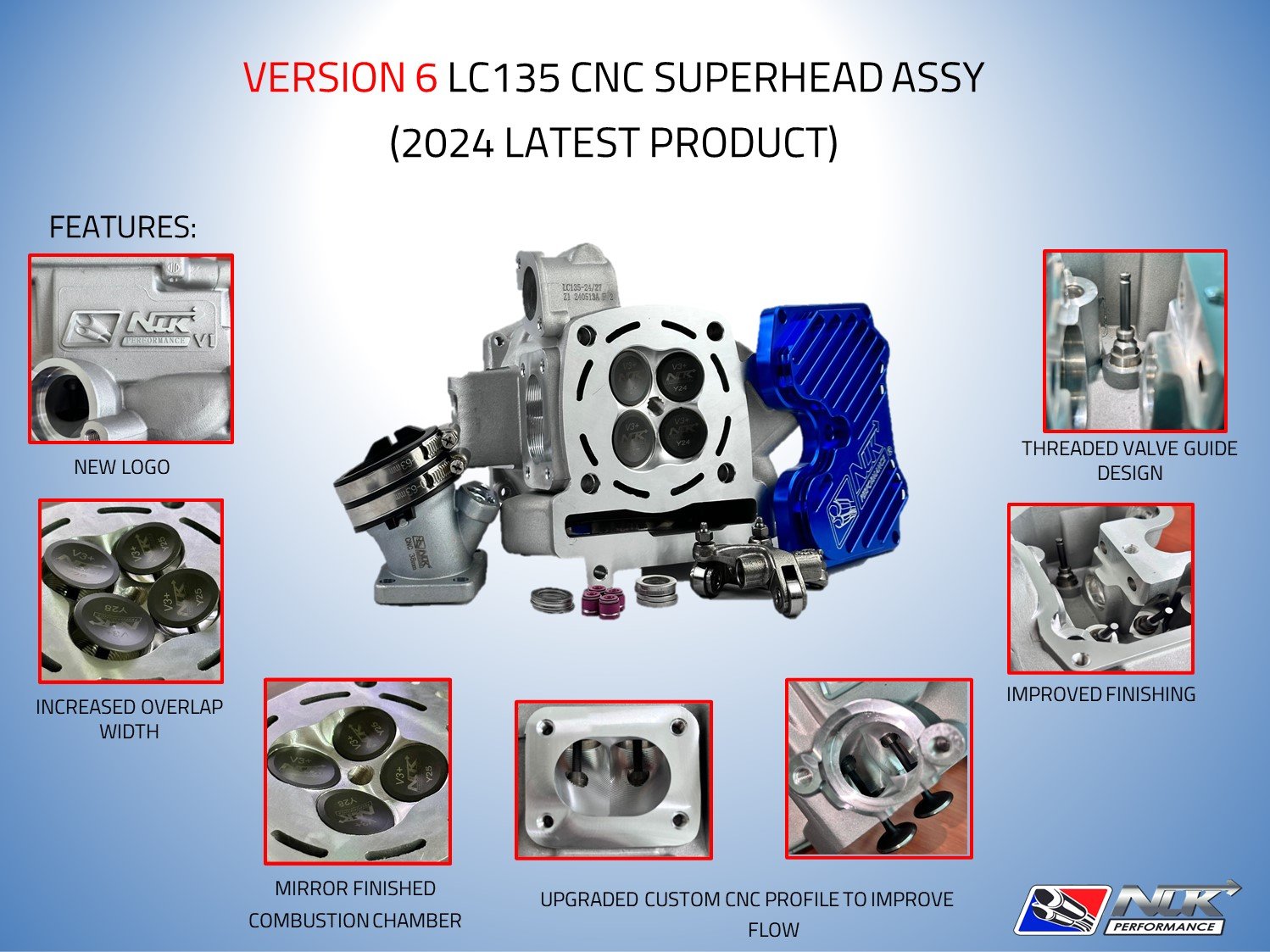 NLK Superhead V6 for LC135 and Y15ZR